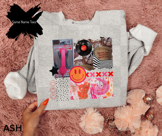 GIRLS JUST WANNA HAVE FUN COLLAGE