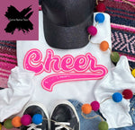 Pink Sequin Cheer Crewneck Sweatshirt