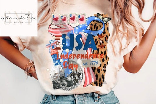 Retro July 4th Collage