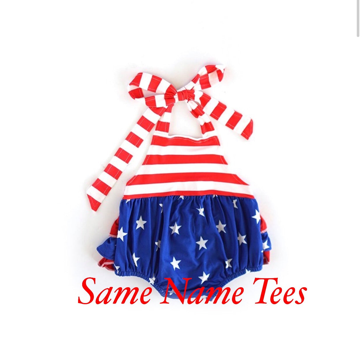 Patriotic Halter Romper