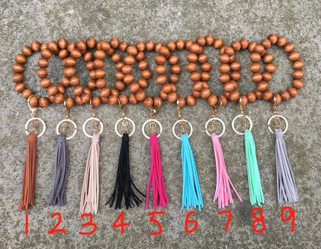 Wooden Keychain Bracelet