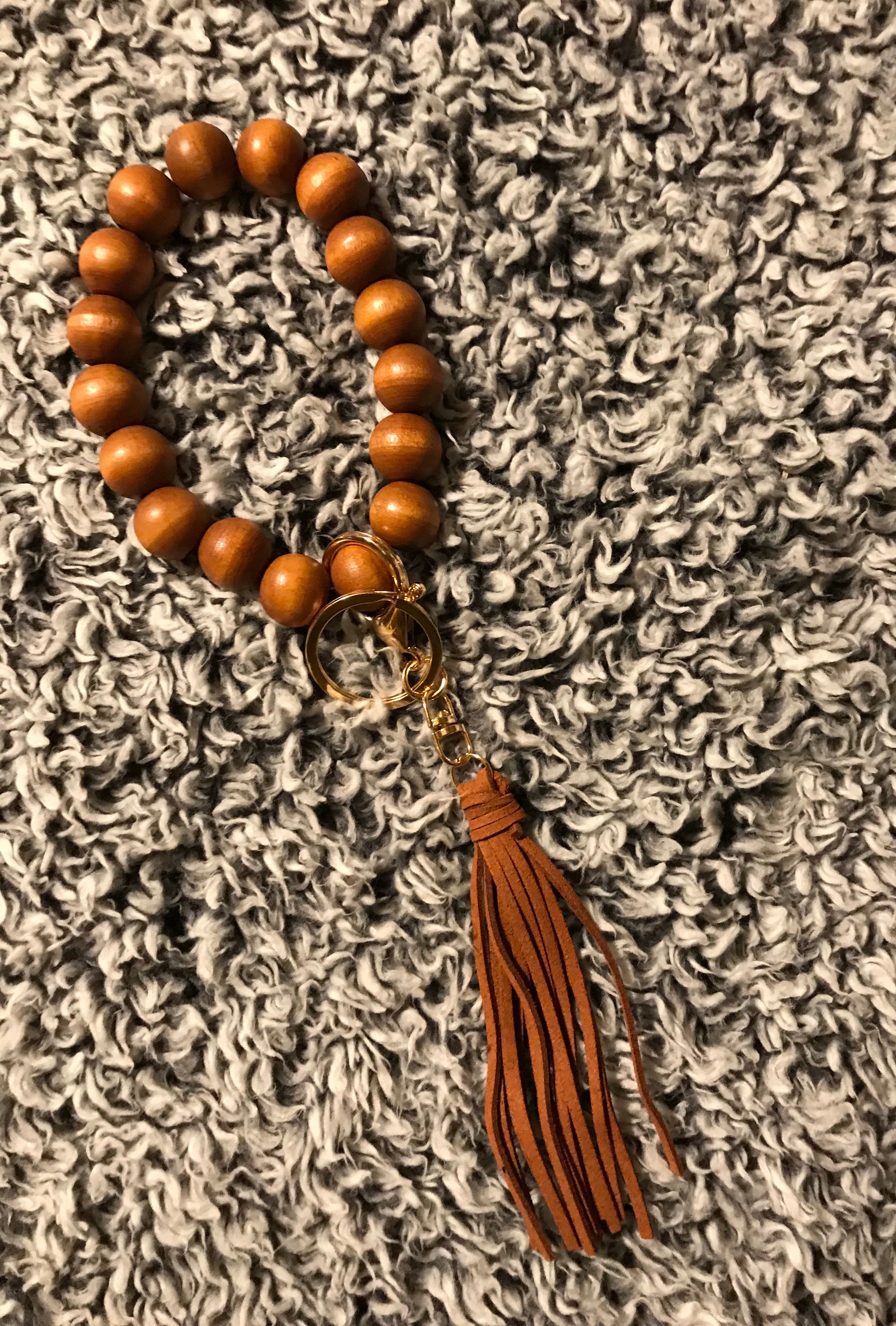 Wooden Keychain Bracelet