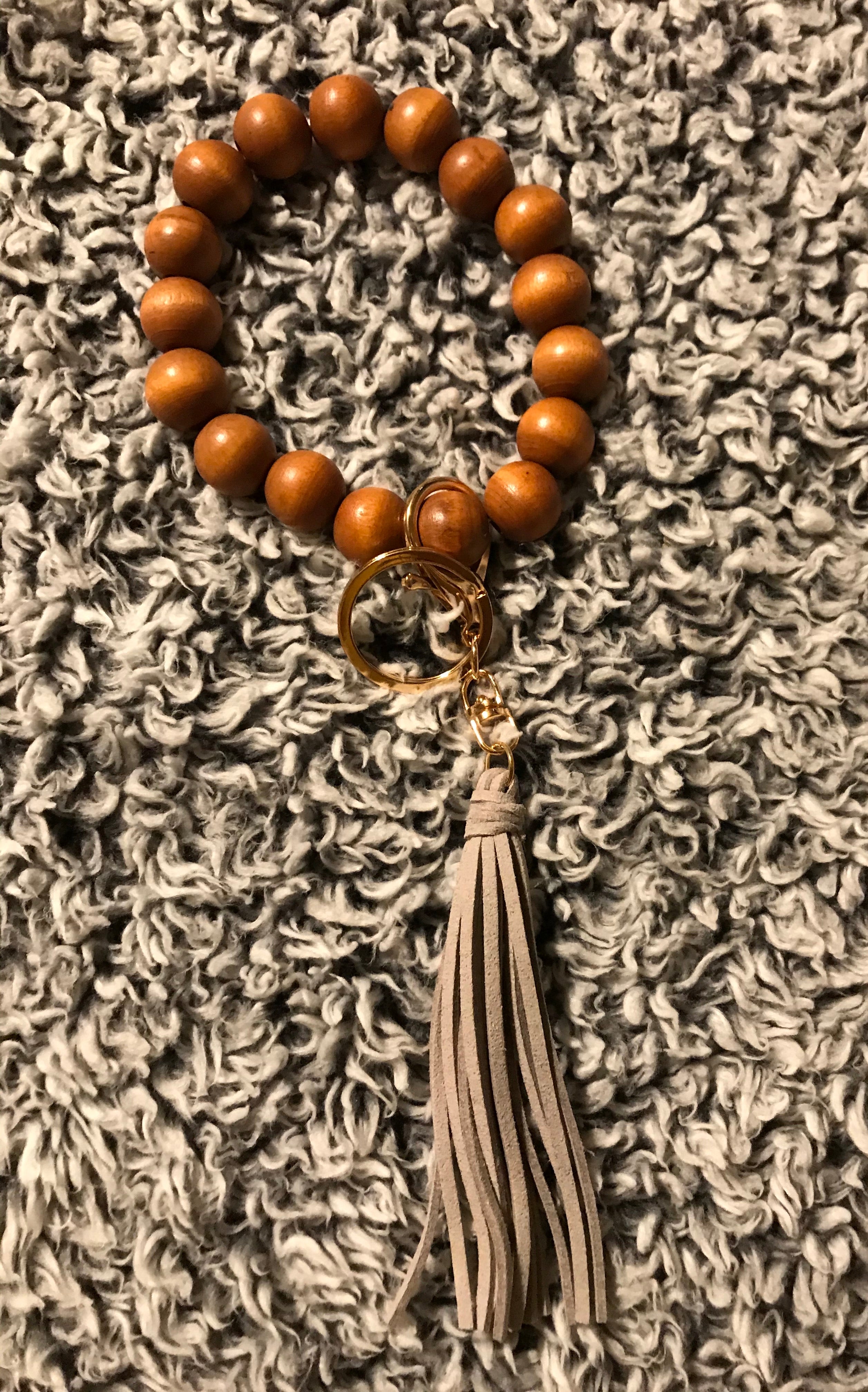 Wooden Keychain Bracelet