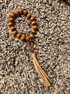 Wooden Keychain Bracelet