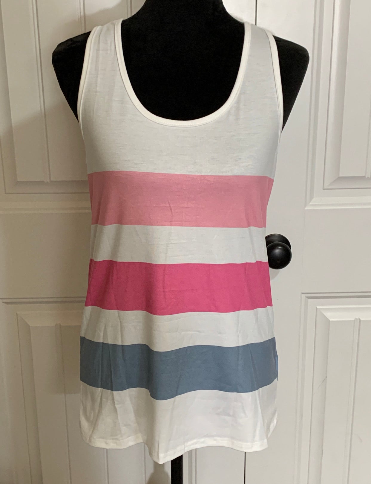 Color Block Striped Tank