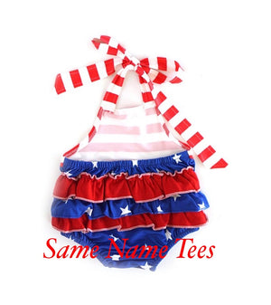 Patriotic Halter Romper