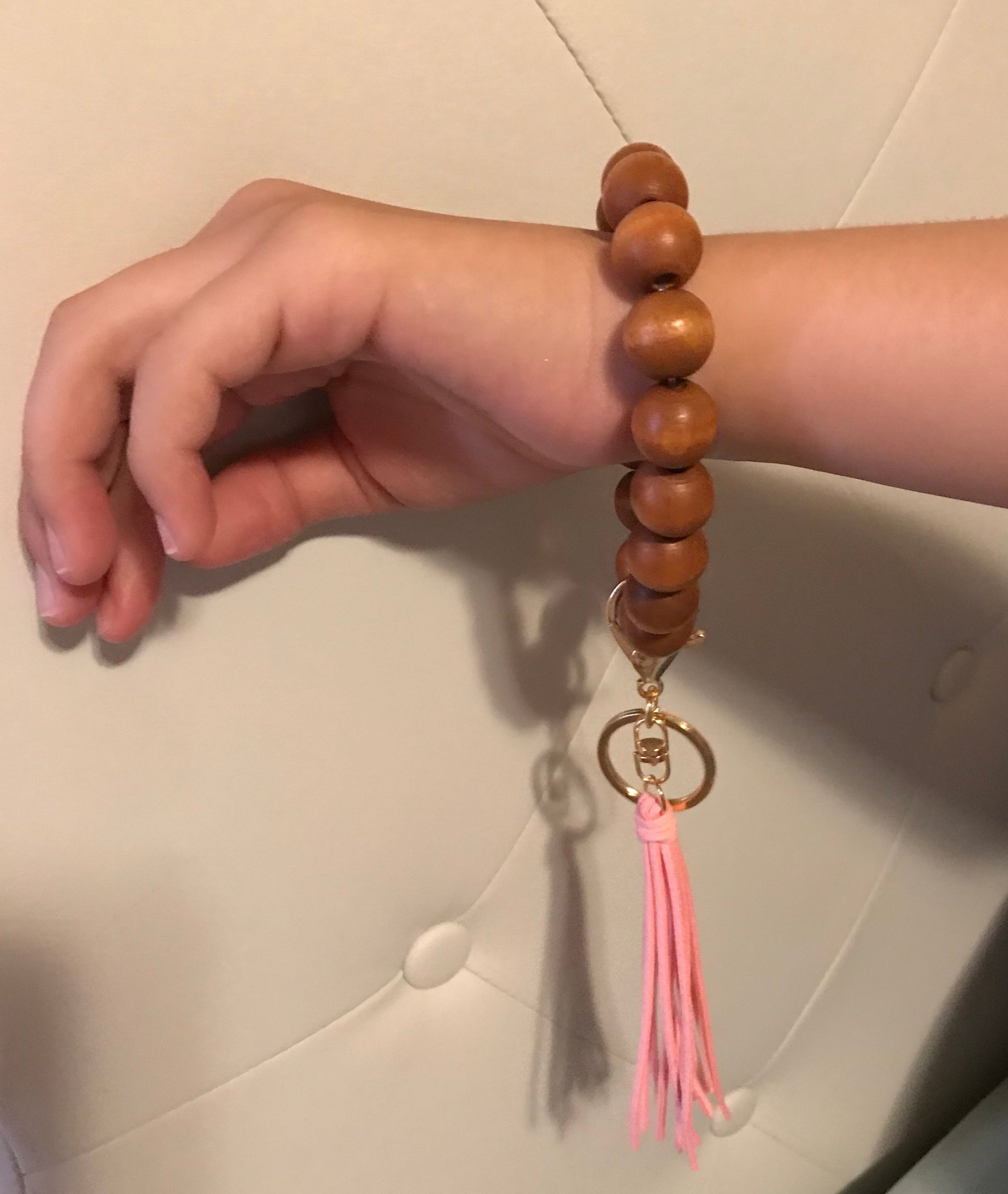Wooden Keychain Bracelet